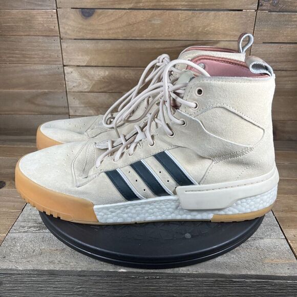 Adidas Mens Size 11 Rivalry RM x Eric Emanuel Linen High Top Lace Up Sneakers - Picture 3 of 10